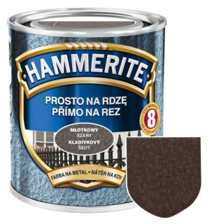 Hammerite přímo na rez kladívkový efekt hnědý