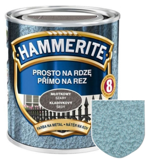 Hammerite přímo na rez kladívkový efekt světle modrý