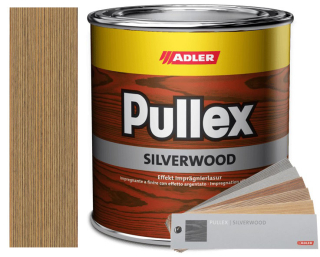 Adler Pullex Silverwood - efektní lazura na dřevo, odstín starošedá (Altgrau)