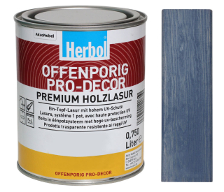 Lazura na dřevo HERBOL Offenporig Pro-Decor - Tónovaný odstín, pastelové odstíny