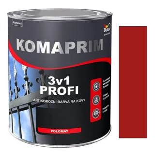 Dulux KOMAPRIM PROFI 3v1 rumělková červeň