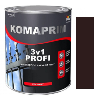 Dulux KOMAPRIM PROFI 3v1 tmavě hnědý RAL 8017