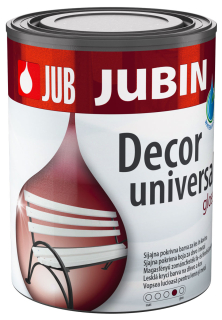 JUB JUBIN Decor Universal Gloss bílá - lesklá vodní akrylátová barva na dřevo a kov