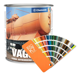 Chemolak VAGONA S 2553 polomatná 2v1 - míchaný odstín