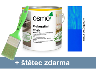 Osmo dekorační vosk - intenzivní odstíny 3125 modrá ca. RAL 5010 0,375l