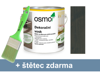 Osmo dekorační vosk - transparentní odstíny 3118 šedý granit