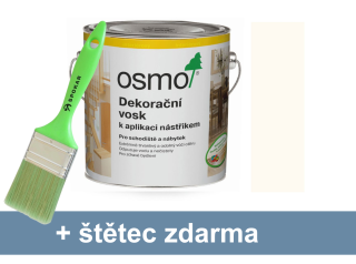 Osmo dekorační vosk k aplikaci stříkáním 3012 bílý krycí hedvábně lesklý 2,5l