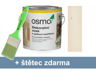 Osmo dekorační vosk k aplikaci stříkáním 3066 bílý transparentní 2,5l