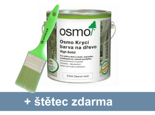 Osmo krycí barva na dřevo 2104 bílá na okna