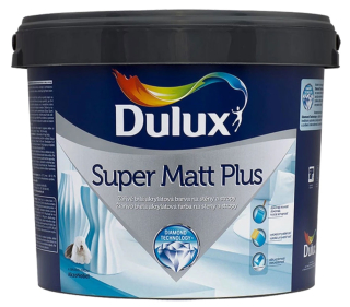 Dulux Super Matt Plus 10L - matná, zářivě bílá akrylátová malířská barva vysoké kvality