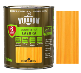 Vidaron silnovrstvá lazura L02 Borovice zlatá