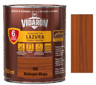Vidaron silnovrstvá lazura super vydatná S05 Mahagon khaya