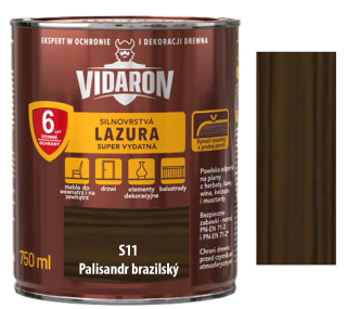 Vidaron silnovrstvá lazura super vydatná S11 Palisandr brazilský