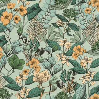 Vliesová tapeta na zeď Caselio 101857129 FLOWER POWER, 0,53 x 10,05 m
