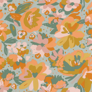 Vliesová tapeta na zeď Caselio 101877023 FLOWER POWER, 0,53 x 10,05 m