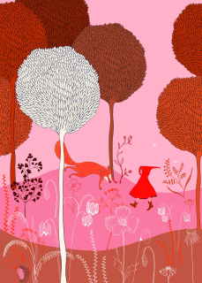 Vliesová fototapeta na zeď Rasch 557473, karkulka, 2,00 x 2,80 m