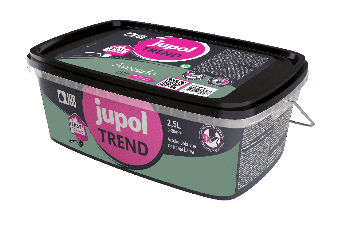 JUB Jupol Trend 2,5 l vinylová malířská barva hotové odstíny - energetický štítek