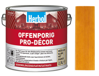 Lazura na dřevo HERBOL Offenporig Pro-Decor odstín Pinie