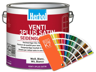 Barva na okna HERBOL Venti 3 Plus Satin - Tónovaný odstín