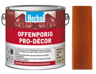 Lazura na dřevo HERBOL Offenporig Pro-Decor odstín Teak