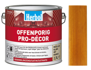 Lazura na dřevo HERBOL Offenporig Pro-Decor odstín Vlašský ořech