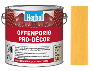 Lazura na dřevo HERBOL Offenporig Pro-Decor odstín Borovice