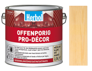 Lazura na dřevo HERBOL Offenporig Pro-Decor odstín Bezbarvý