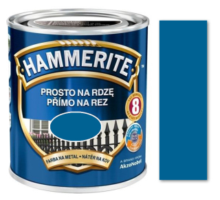 Hammerite přímo na rez hladký modrý