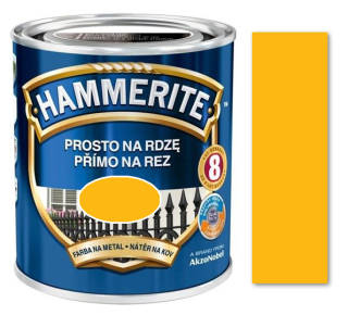 Hammerite přímo na rez hladký žlutý