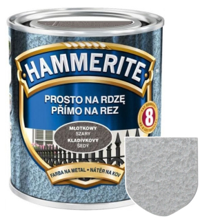 Hammerite přímo na rez kladívkový efekt stříbrošedý