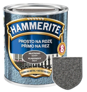 Hammerite přímo na rez kladívkový šedý