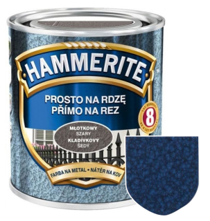 Hammerite přímo na rez kladívkový tmavě modrý