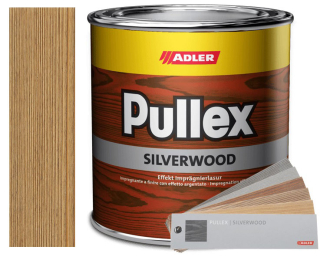 Adler Pullex Silverwood - efektní lazura na dřevo, odstín smrk světlý žíhaný