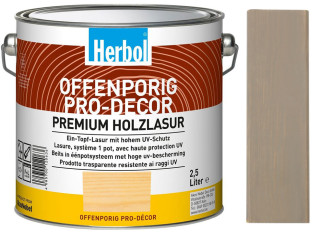 Lazura na dřevo HERBOL Offenporig Pro-Decor - Tónovaný odstín, pastelové odstíny