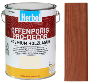 Lazura na dřevo HERBOL Offenporig Pro-Decor - Tónovaný odstín, pastelové odstíny
