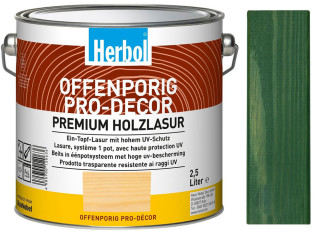 Lazura na dřevo HERBOL Offenporig Pro-Decor - Tónovaný odstín, pastelové odstíny