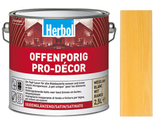 Lazura na dřevo HERBOL Offenporig Pro-Decor odstín Jasan
