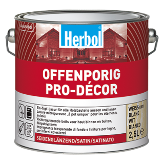 Renovační Lazura na dřevo HERBOL Offenporig Pro-Decor odstín ocker